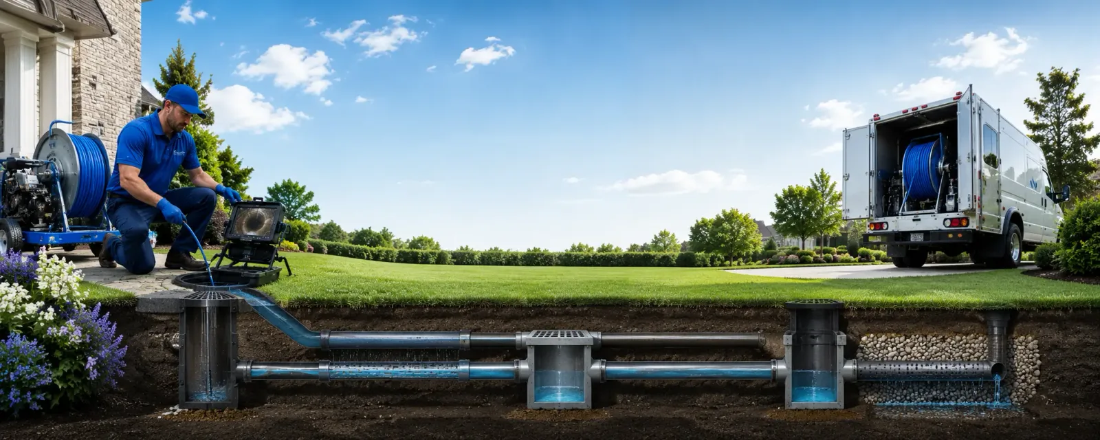 Outdoor drain cleaning information for North Weymouth, MA